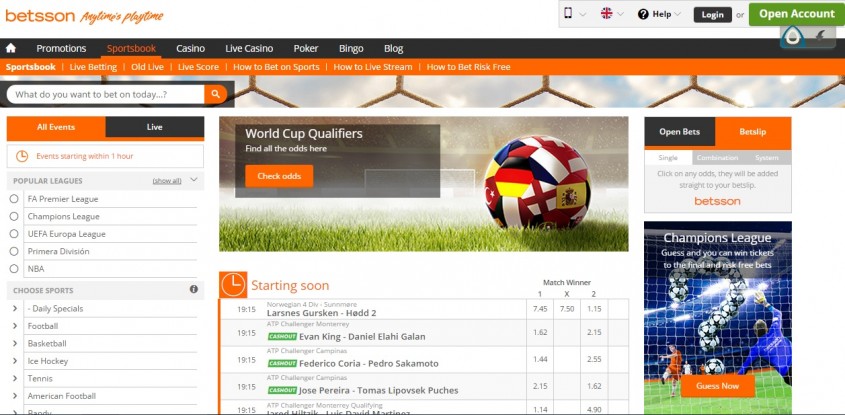 Betsson Online Csino