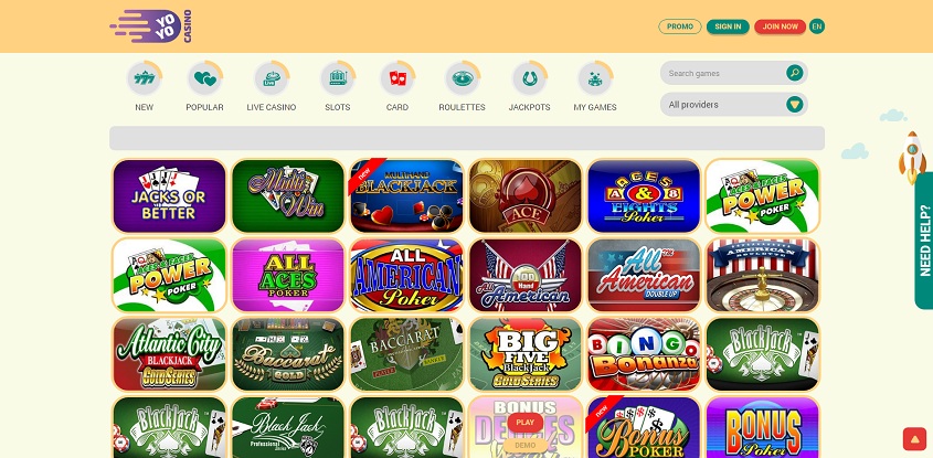 YoYocasino online